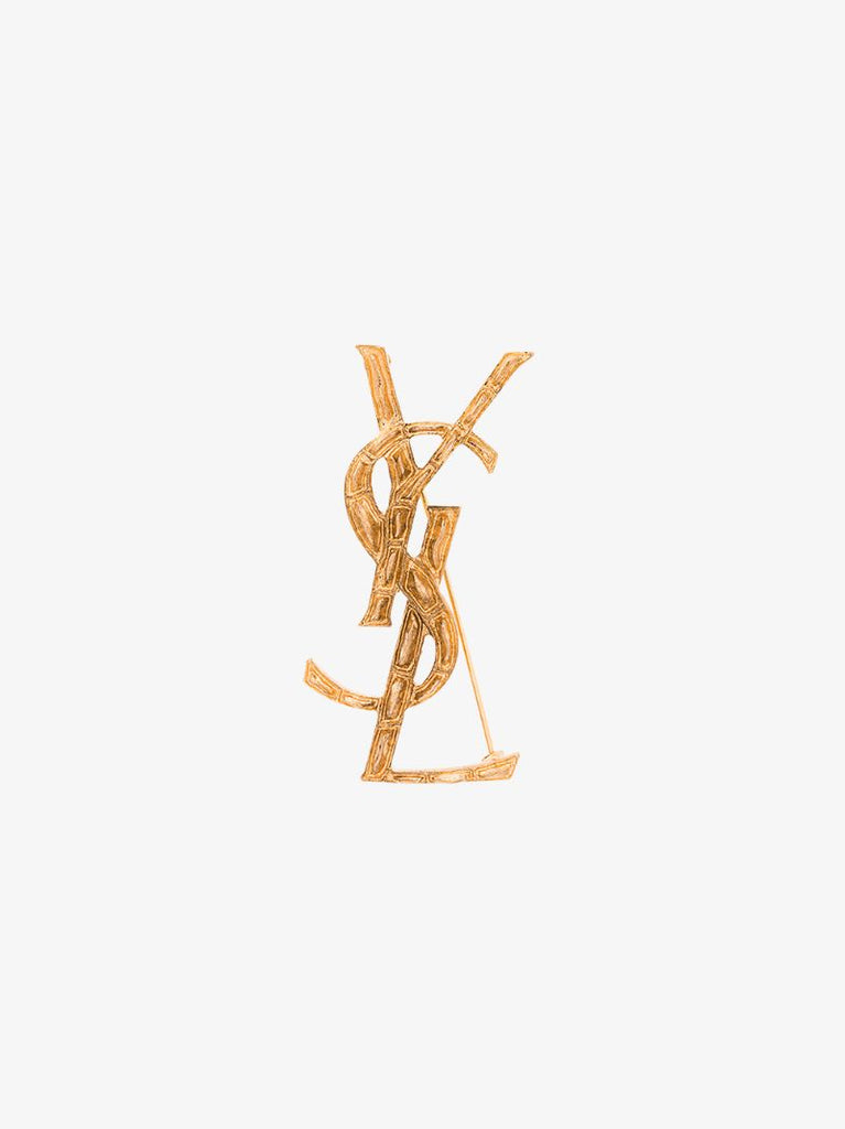 Monogram Crocodile-effectt Brooch