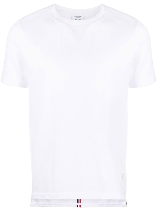 White Rwb-stripe Cotton T-shirt