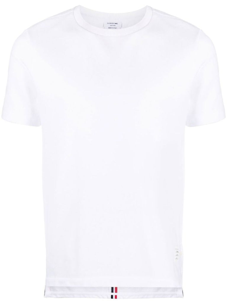 White Rwb-stripe Cotton T-shirt