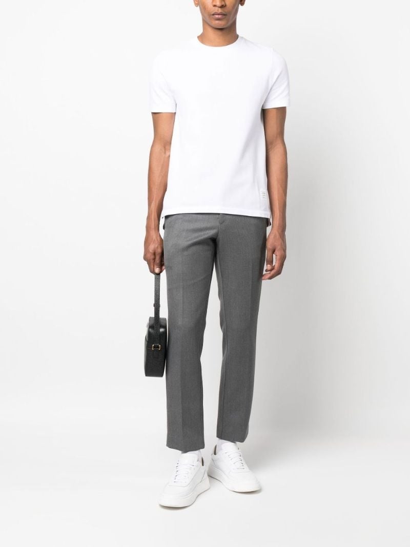 White Rwb-stripe Cotton T-shirt