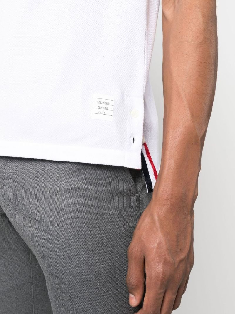 White Rwb-stripe Cotton T-shirt