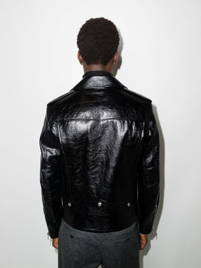 Black Leather Biker Jacket