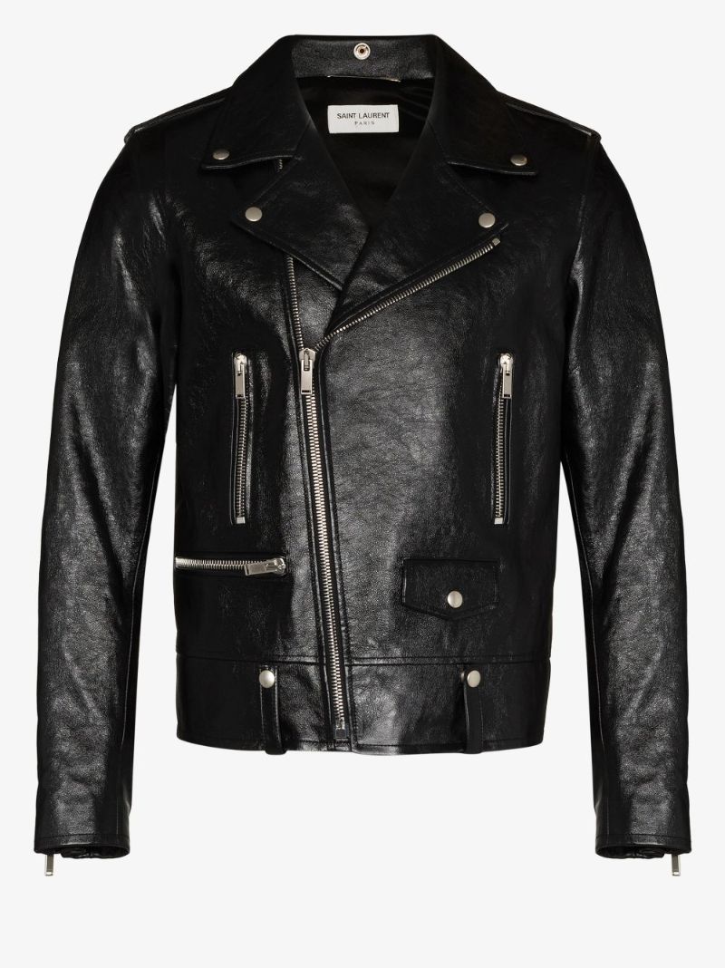 Black Leather Biker Jacket