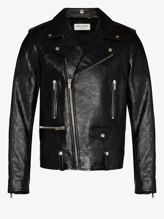 Black Leather Biker Jacket