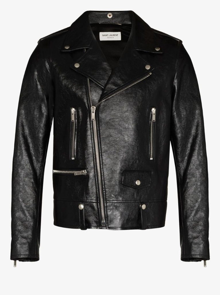 Black Leather Biker Jacket
