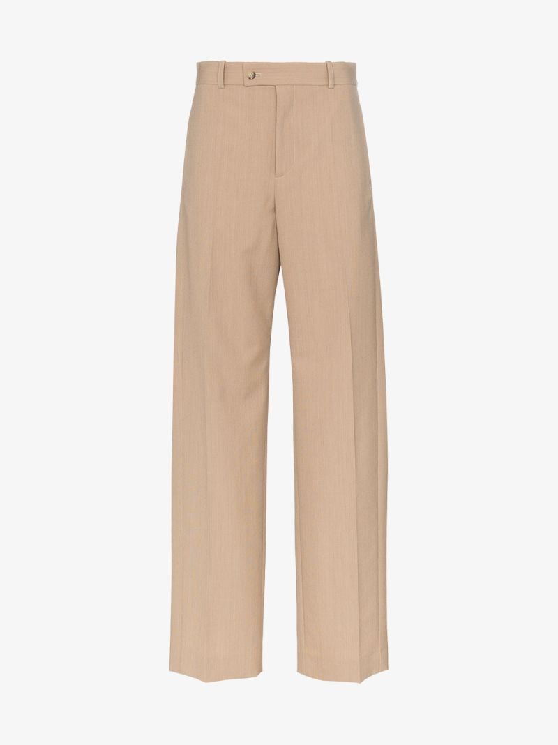 Wide Leg Pleated Trousers