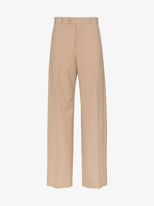 Wide Leg Pleated Trousers