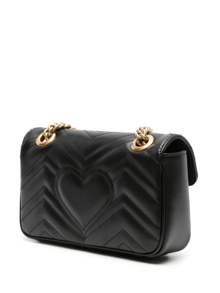 Black Gg Marmont MatelassÃ_x0083_Â© Mini Bag