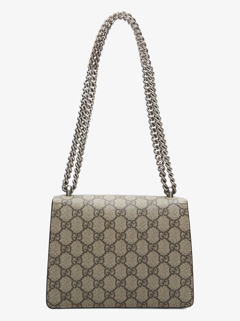 Beige Gucci Dionysus Gg Supreme Mini Canvas Shoulder Bag