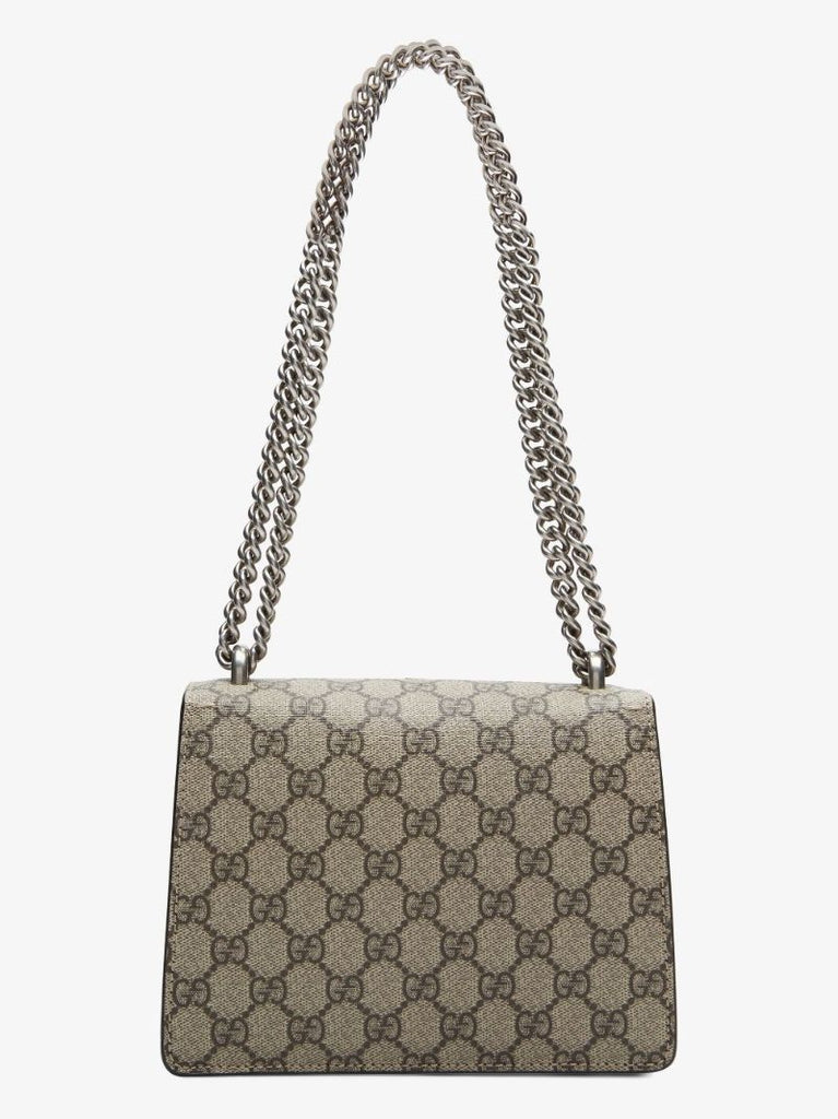 Beige Gucci Dionysus Gg Supreme Mini Canvas Shoulder Bag