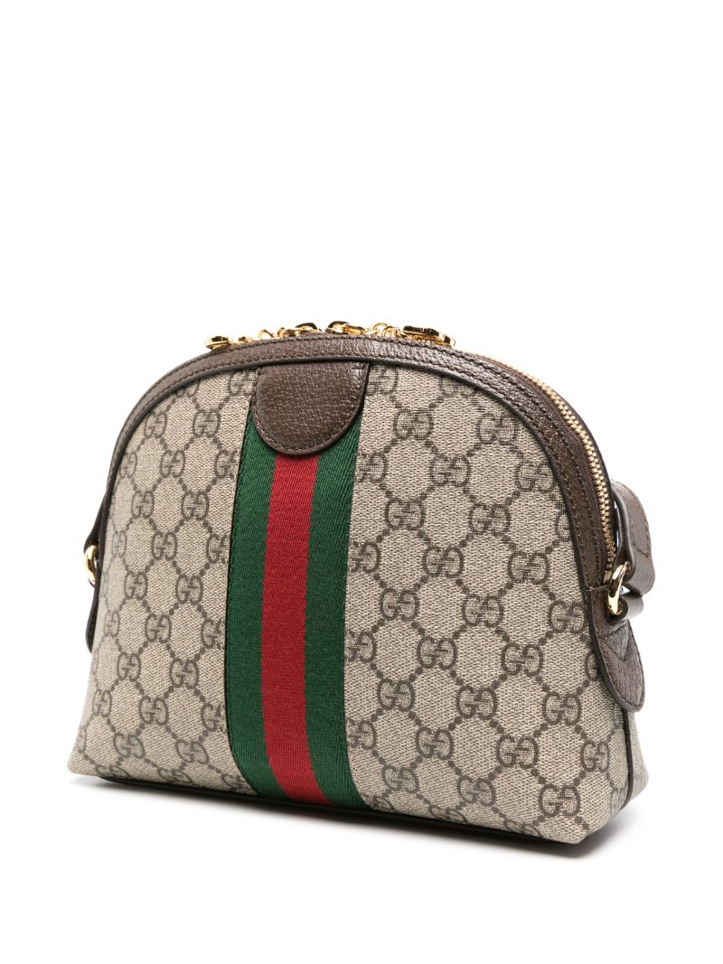 Brown Ophidia Small Gg Supreme Shoulder Bag