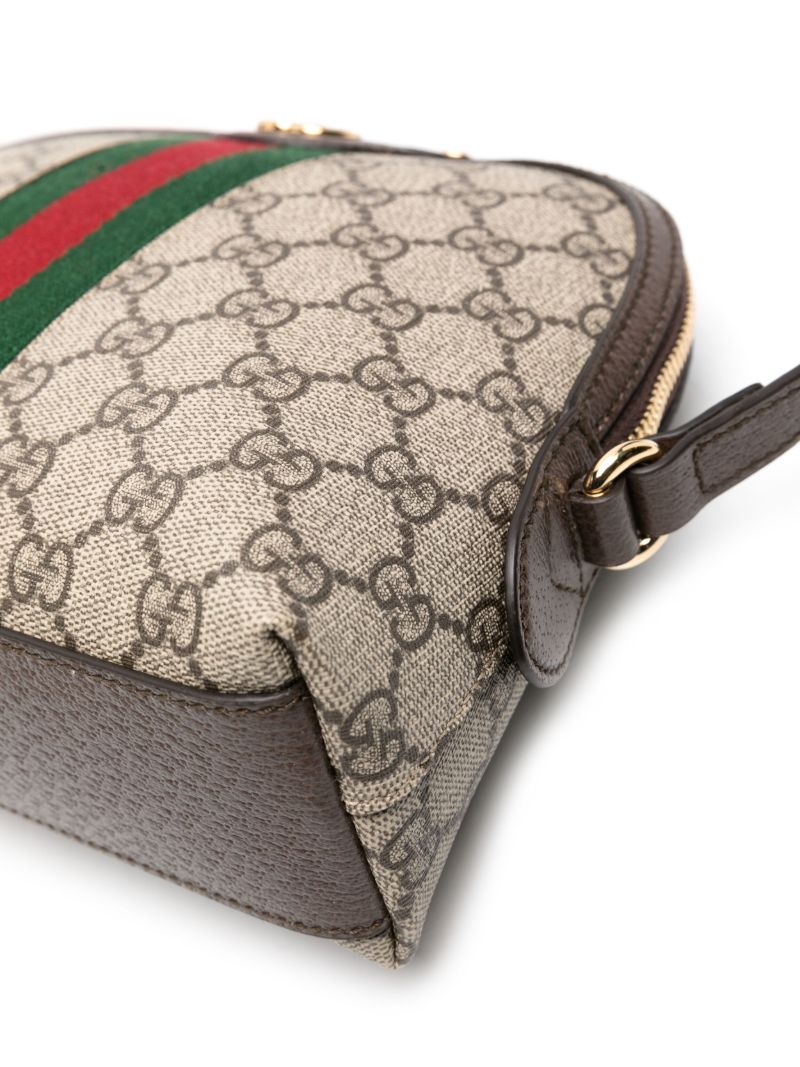 Brown Ophidia Small Gg Supreme Shoulder Bag