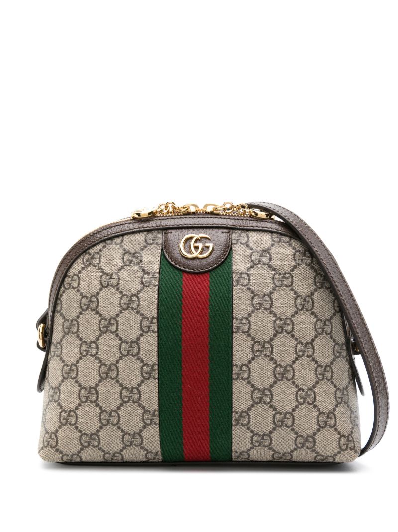 Brown Ophidia Small Gg Supreme Shoulder Bag