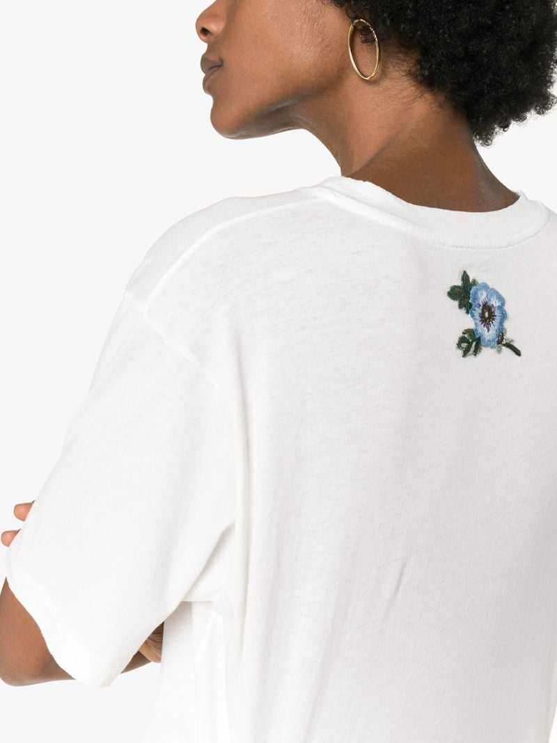 White Fake Logo Cotton T-shirt
