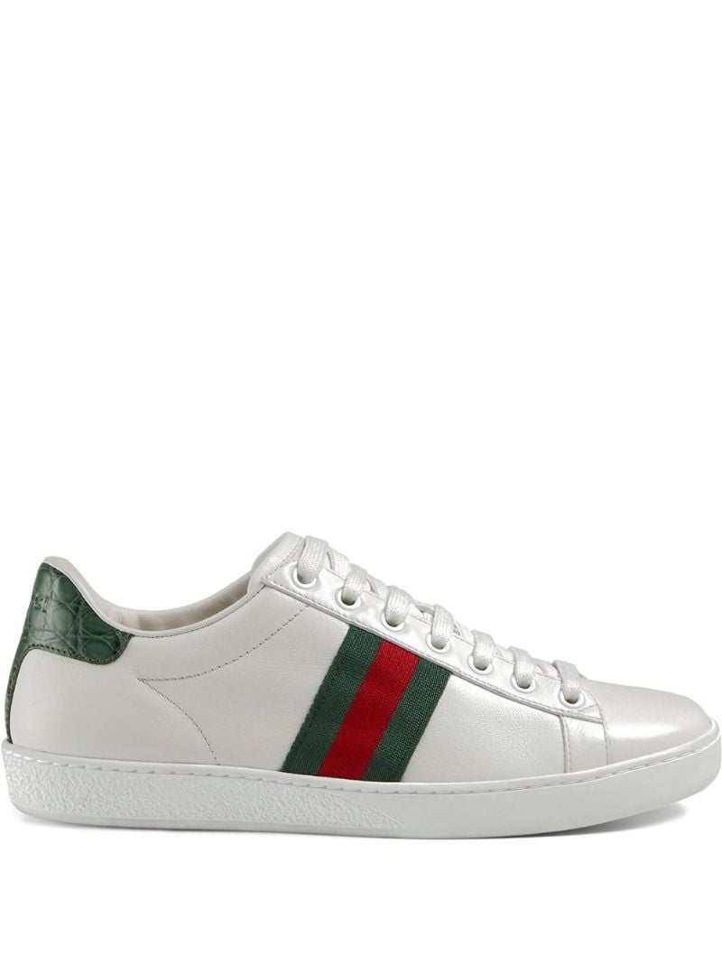 White New Ace Leather Sneakers