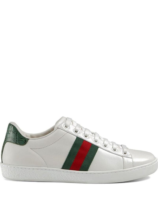 White New Ace Leather Sneakers