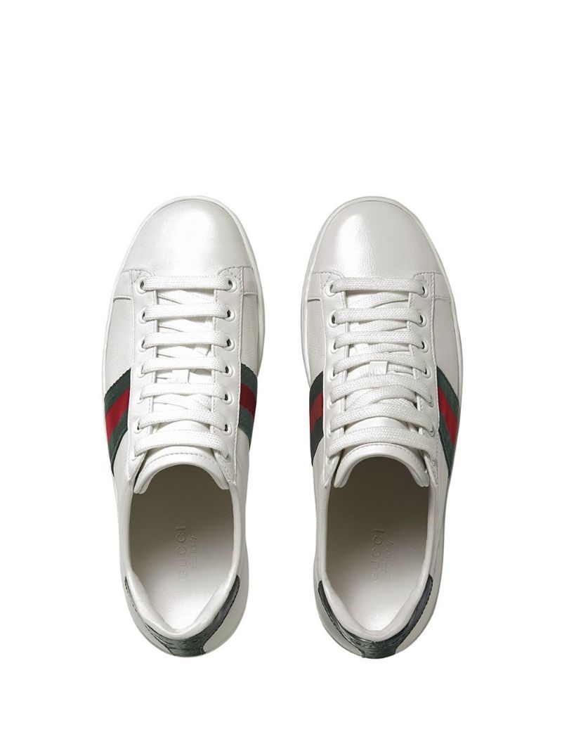 White New Ace Leather Sneakers