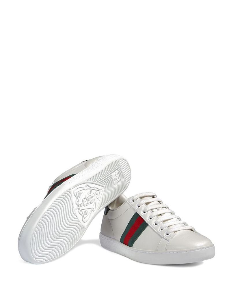 White New Ace Leather Sneakers