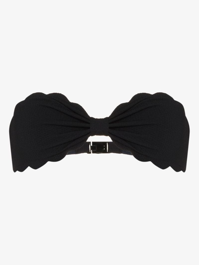 Antibes Scalloped Bandeau Bikini Top