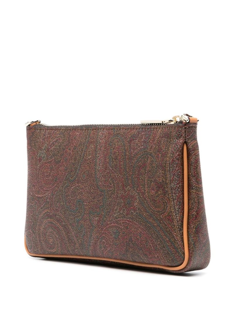 Brown Mini Paisley Shoulder Bag