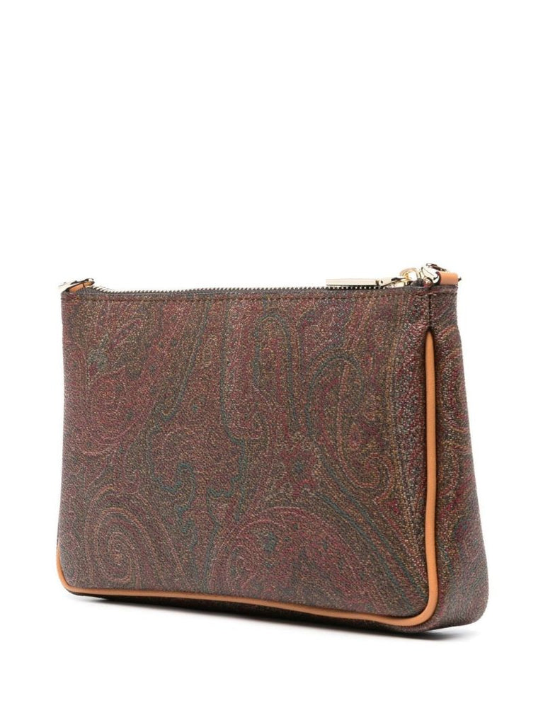 Brown Mini Paisley Shoulder Bag