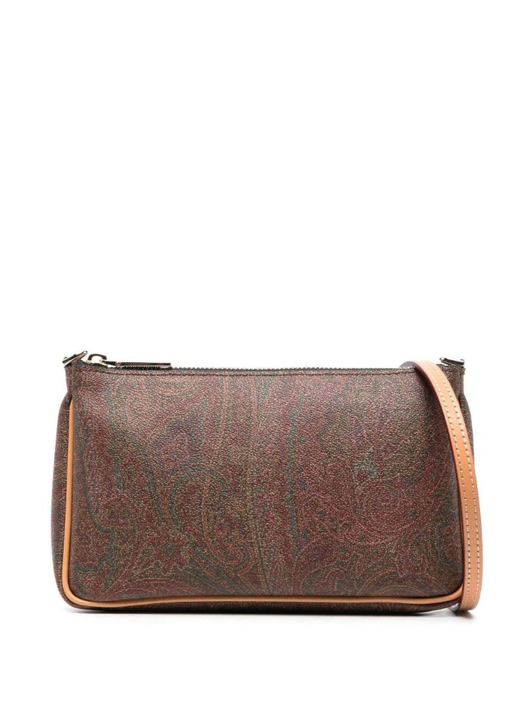 Brown Mini Paisley Shoulder Bag