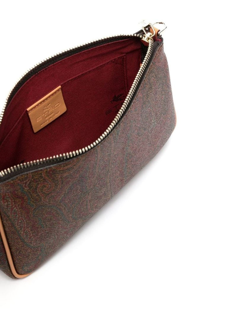 Brown Mini Paisley Shoulder Bag
