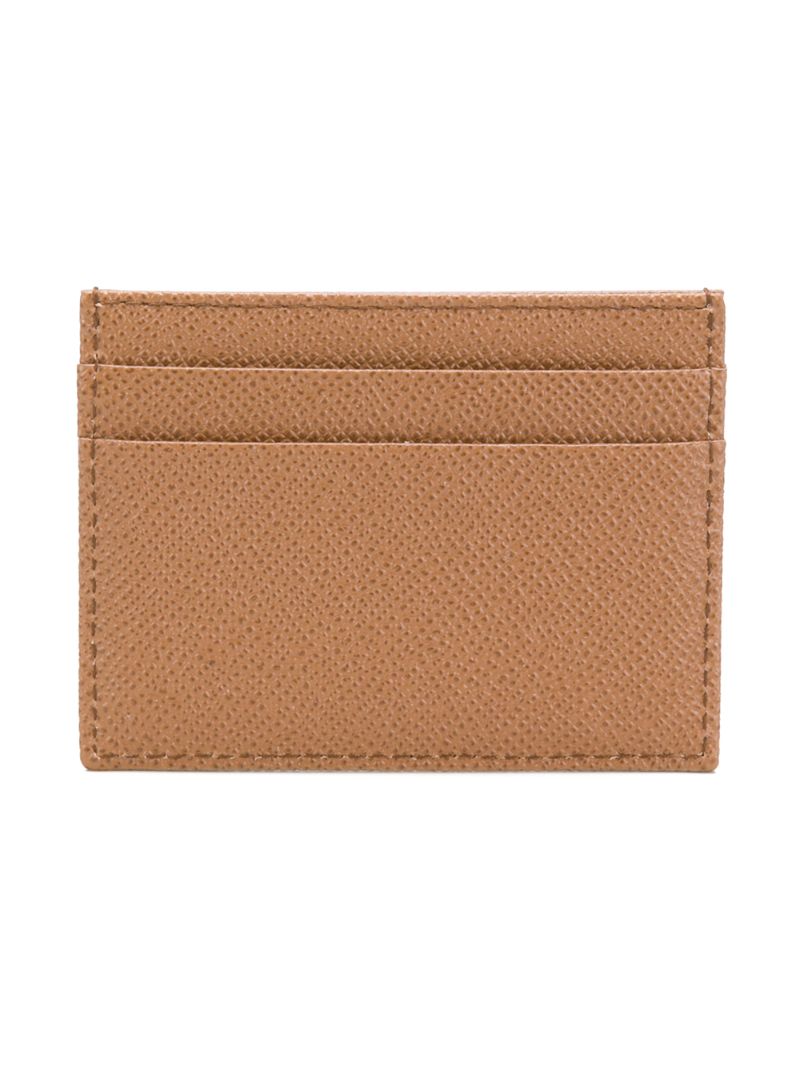 Brown Logo-plaque Leather Cardholder