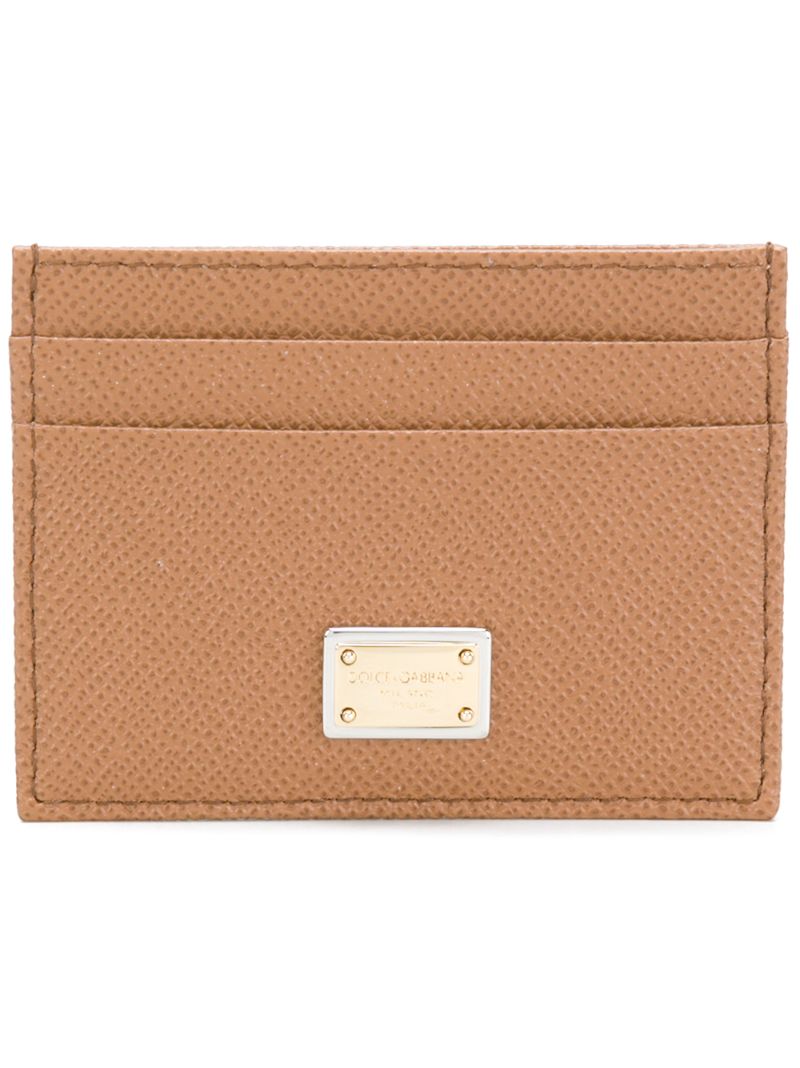 Brown Logo-plaque Leather Cardholder