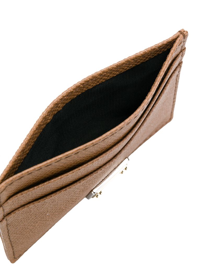 Brown Logo-plaque Leather Cardholder