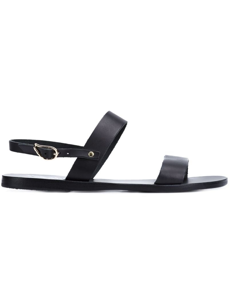 Black Clio Leather Sandals