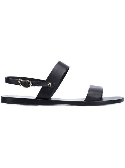 Black Clio Leather Sandals
