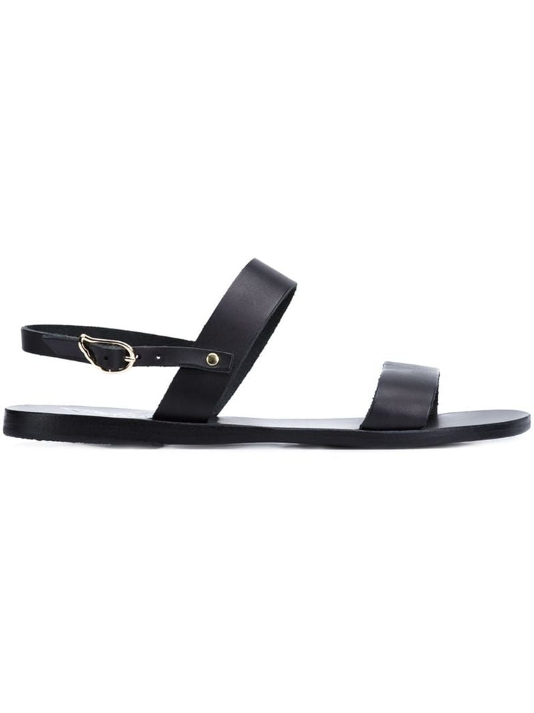 Black Clio Leather Sandals