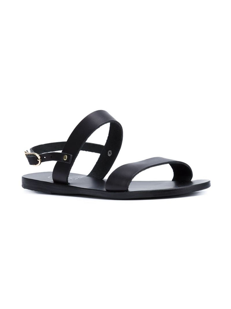 Black Clio Leather Sandals