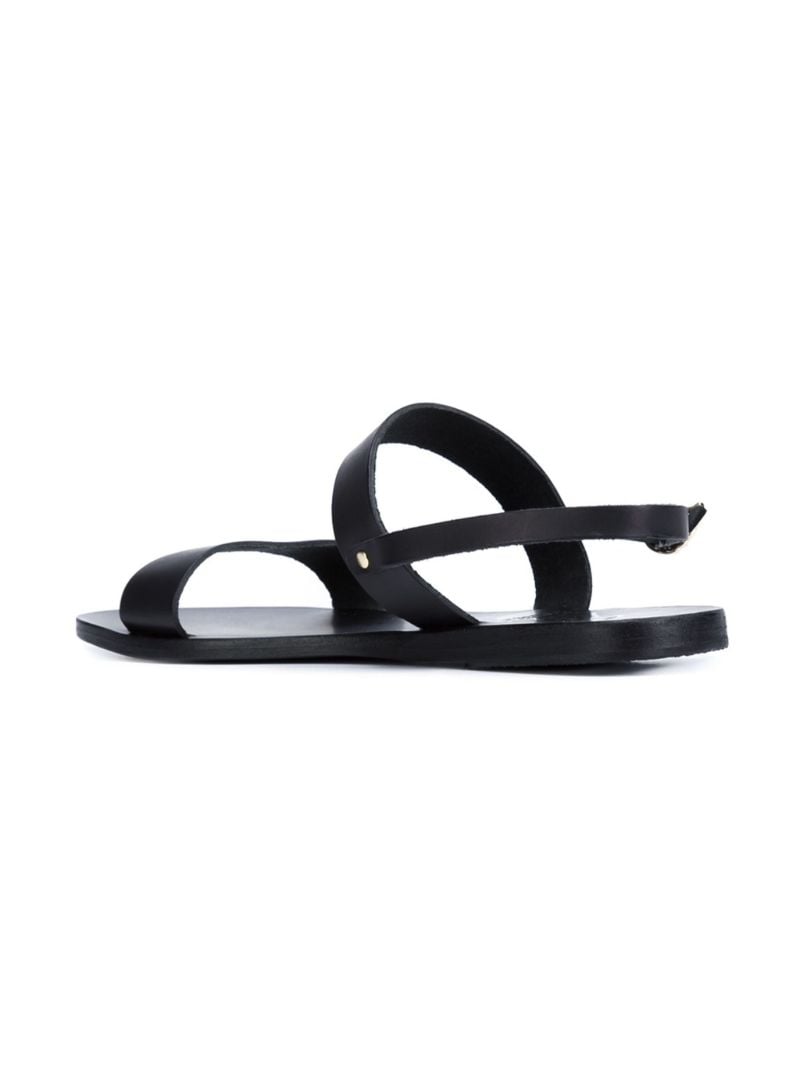 Black Clio Leather Sandals