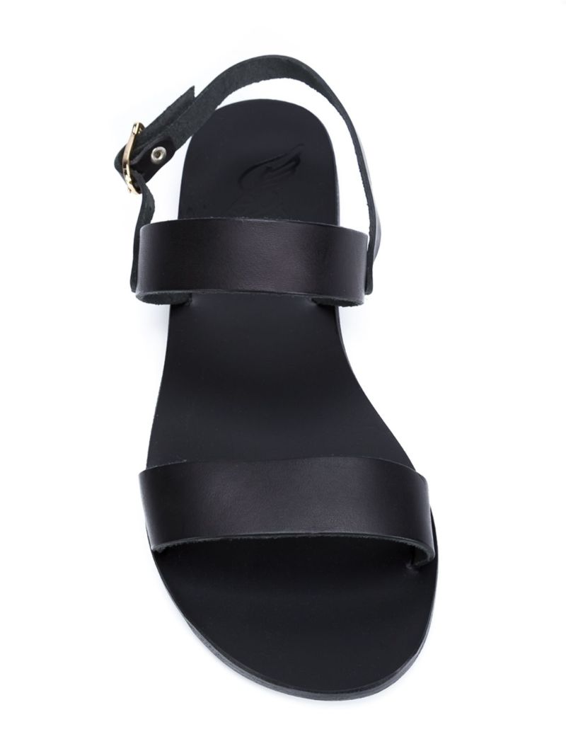 Black Clio Leather Sandals