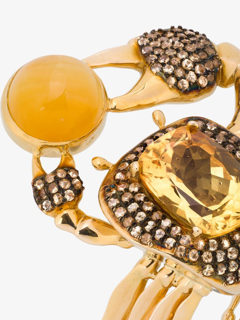 18k Yellow Gold Thalasa Diamond Sapphire Ring