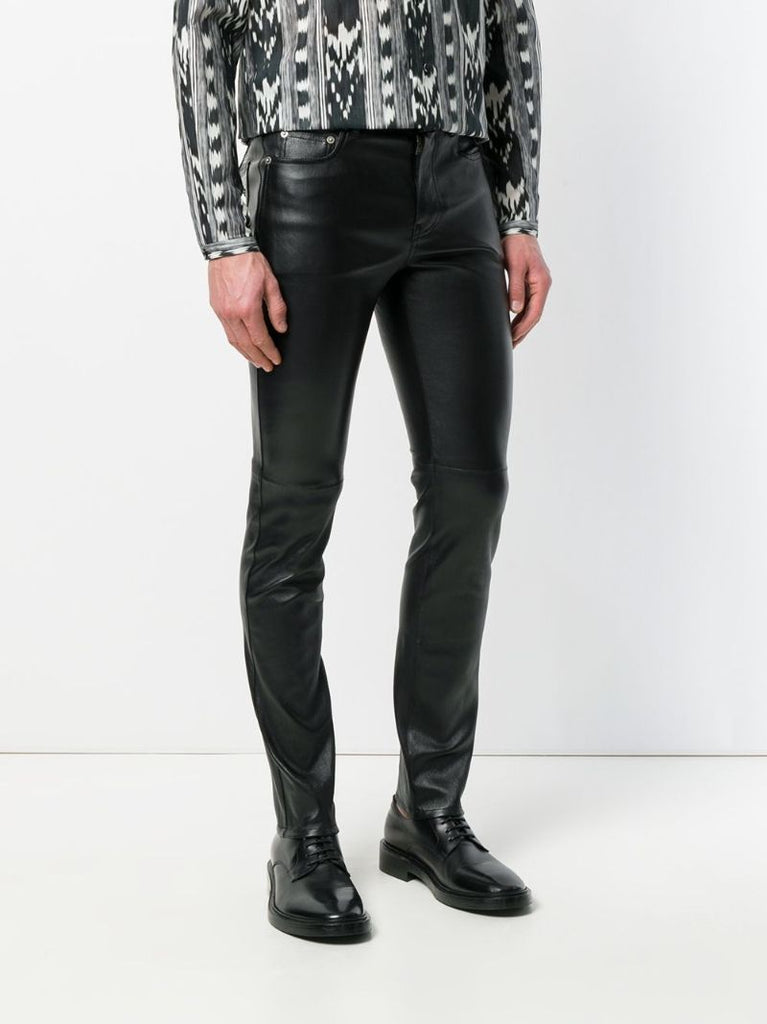 Black Skinny Leather Trousers