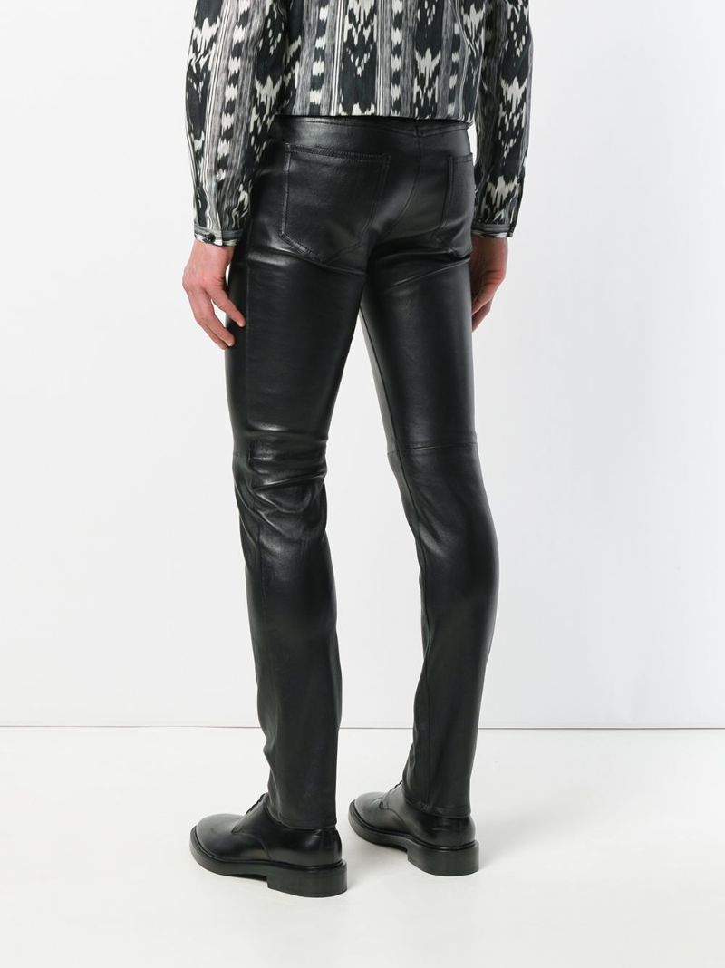 Black Skinny Leather Trousers
