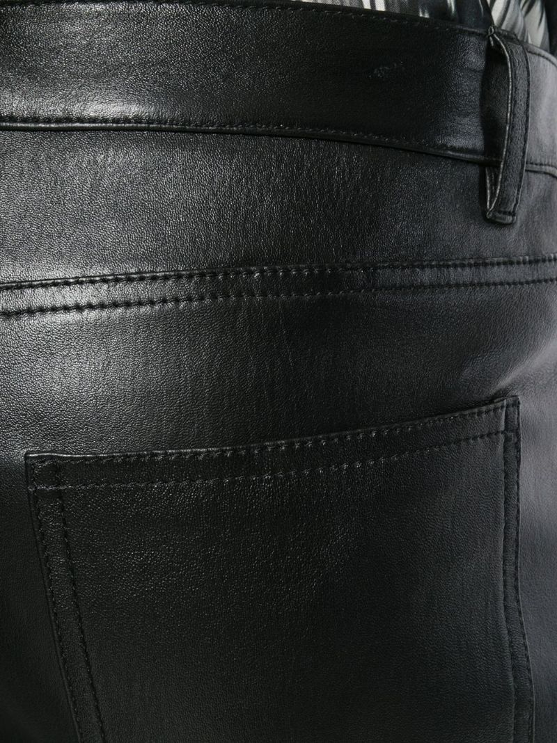 Black Skinny Leather Trousers
