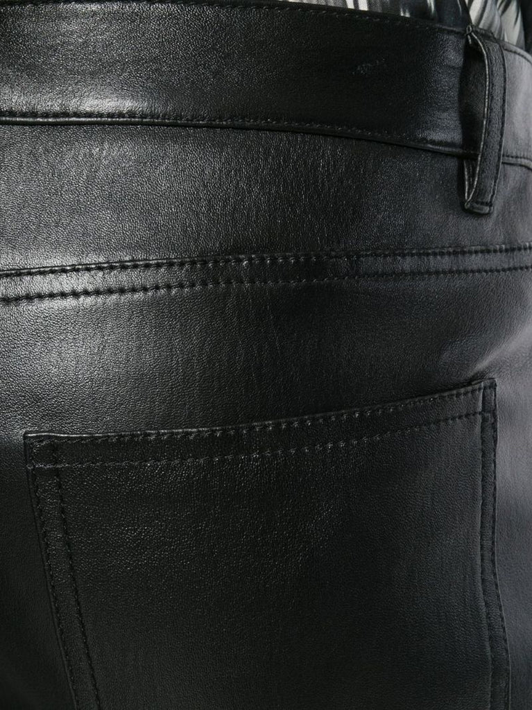 Black Skinny Leather Trousers