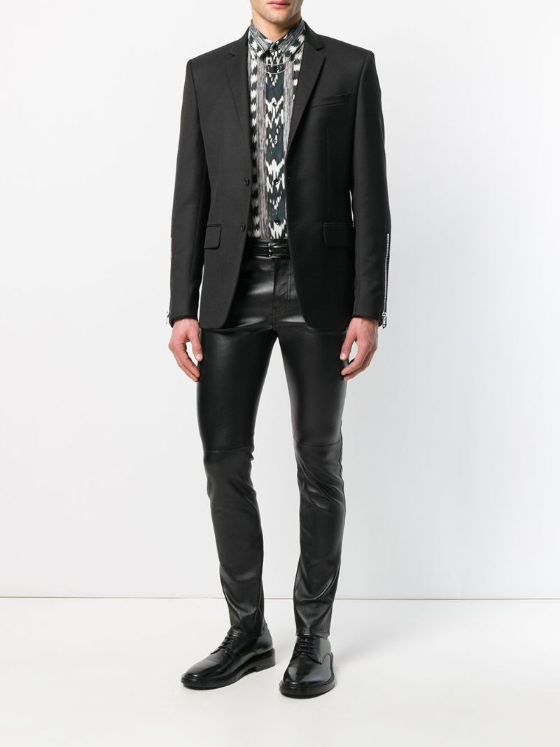 Black Skinny Leather Trousers