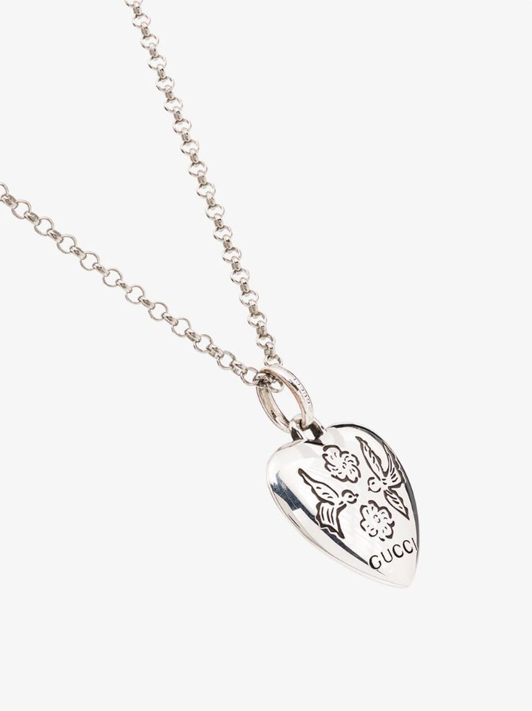 Sterling Silver Blind for Love Heart Necklace