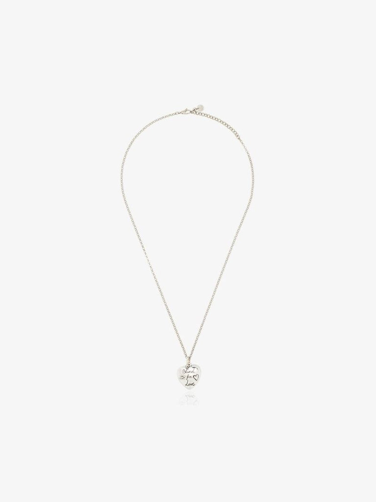 Sterling Silver Blind for Love Heart Necklace