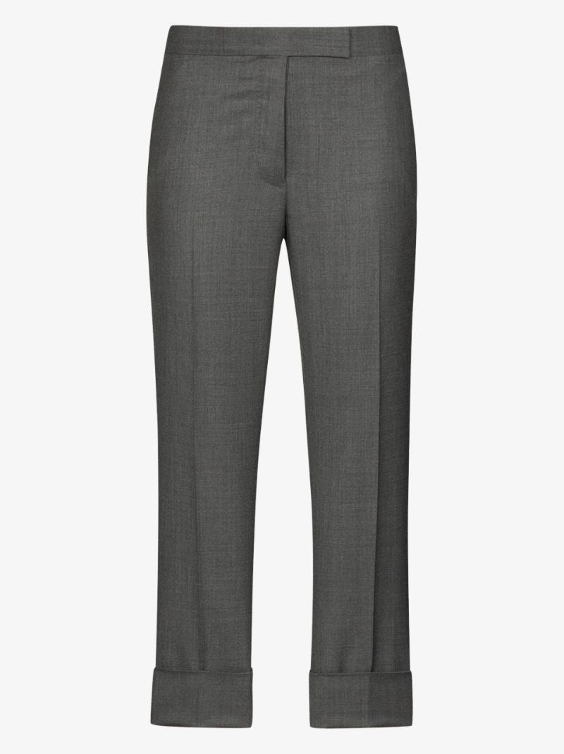 Cropped Slim Leg Trousers
