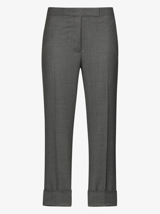 Cropped Slim Leg Trousers