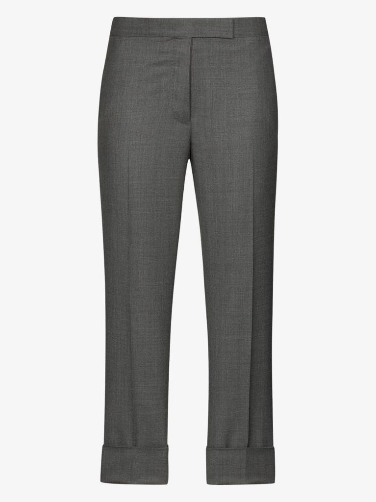 Cropped Slim Leg Trousers
