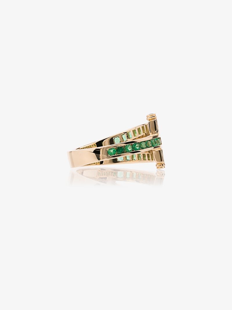 14k Yellow Gold Magna Emerald Ring