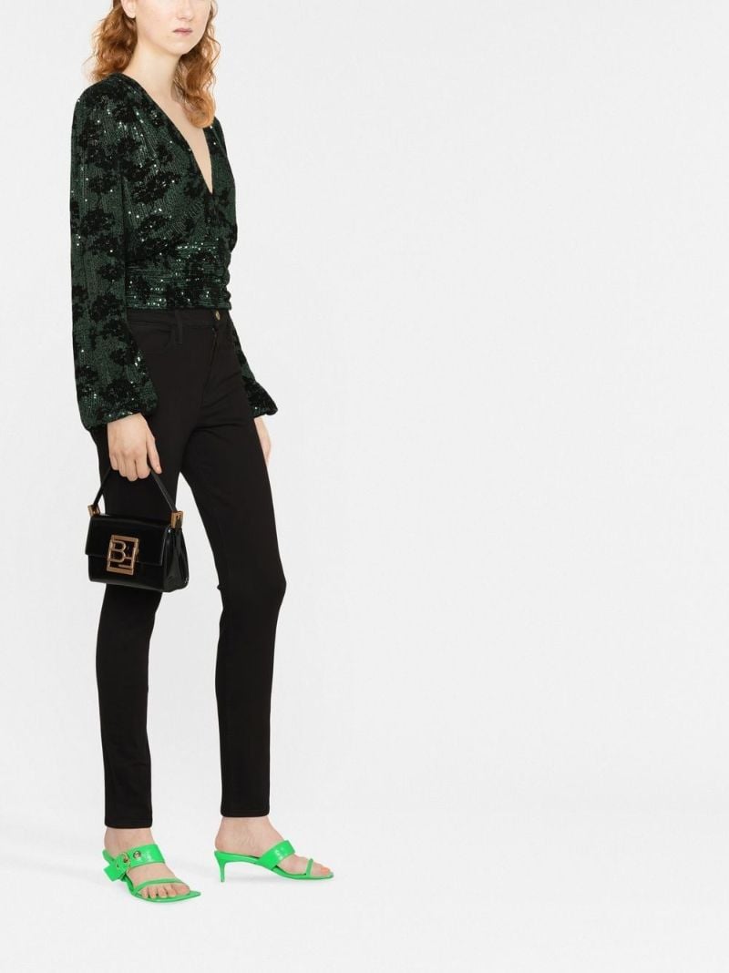 Black Le High Skinny Jeans