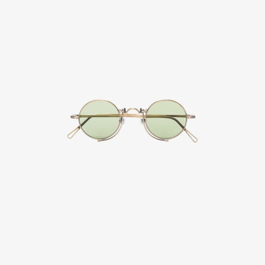 Gold Tone Round Sunglasses